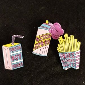 3 pin set💜2 for $20💜feminist pins
